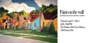 Paint On The Wall Exhibit Of Works By Shawn Vincelette Arrives At The Pavilion Of The City Of Marion, Illinois